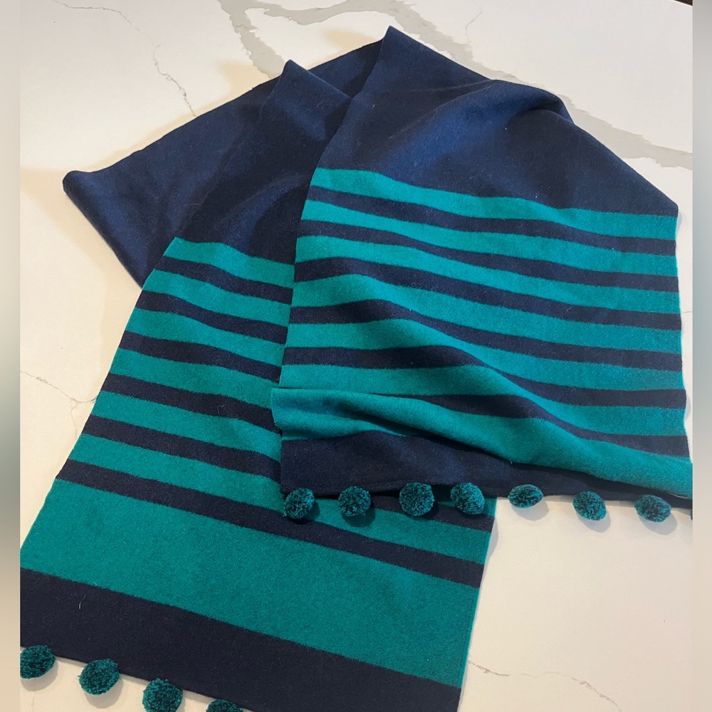 J Crew Striped Wool Scarf